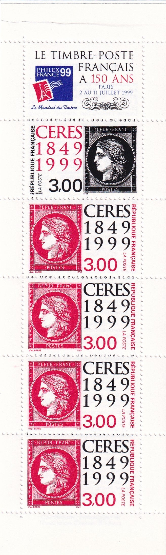 Frankrijk - 1999 - 150 jaar zegels - Boekje - Postfris
