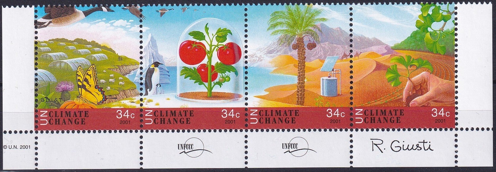 Verenigde Naties New York - 2001 - Klimaat - Postfris