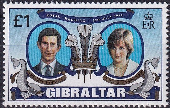 Gibraltar - 1981 - Charles & Diana - Postfris