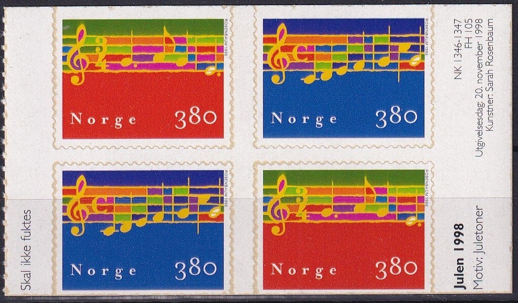 Noorwegen - 1998 - Kerst - Postfris