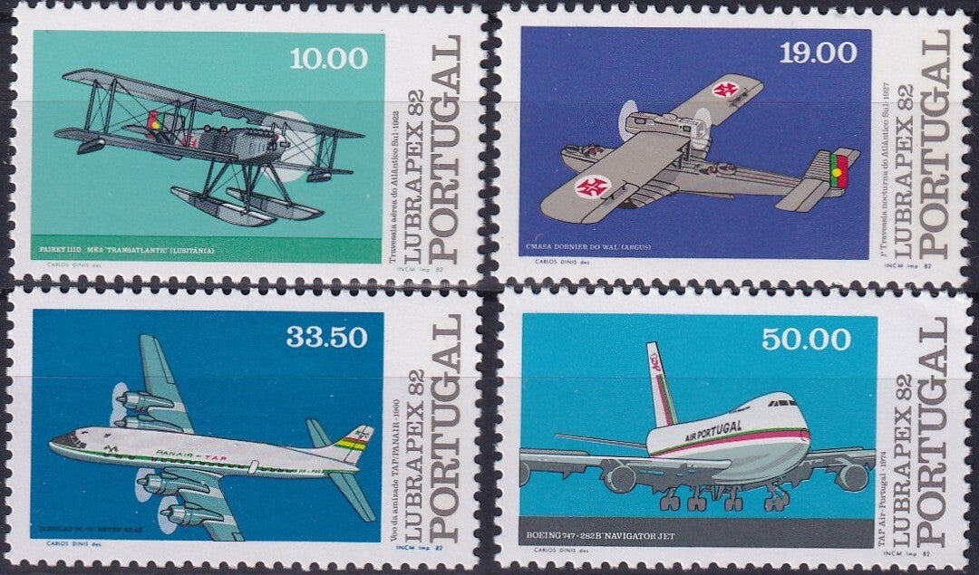 Portugal - 1982 - Vliegtuigen - Postfris