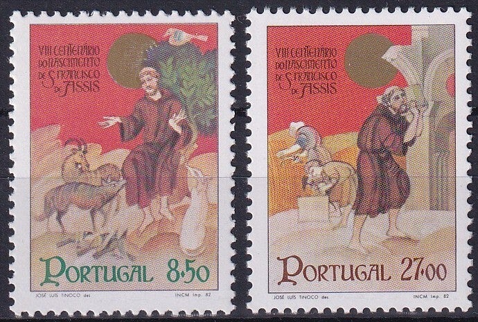 Portugal - 1982 - Franciscus of Assisi - Postfris