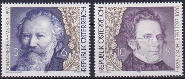 Oostenrijk - 1997 - Brahms / Schubert - Postfris