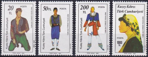 Turks Cyprus - 1987 - Klederdracht - Postfris