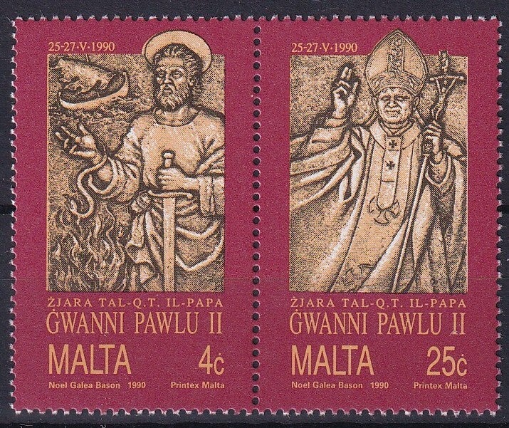 Malta - 1990 - John Paul II - Postfris
