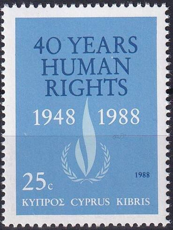 Cyprus - 1988 - Mensenrechten - Postfris