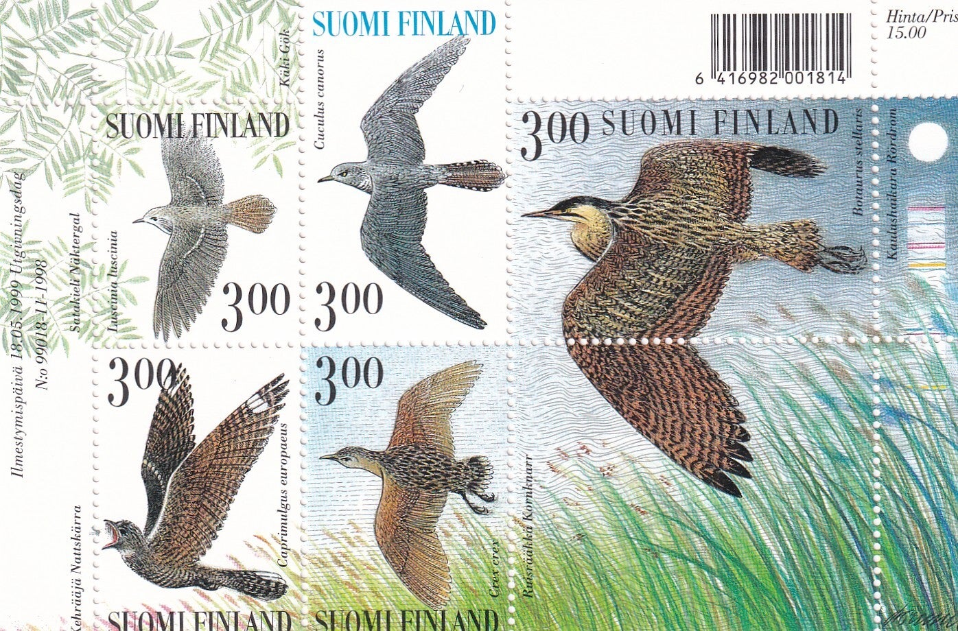 Finland - 1999 - Vogels - Postfris