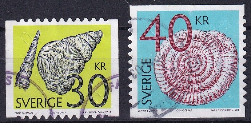 Zweden - 2011 - Fossielen - Gestempeld