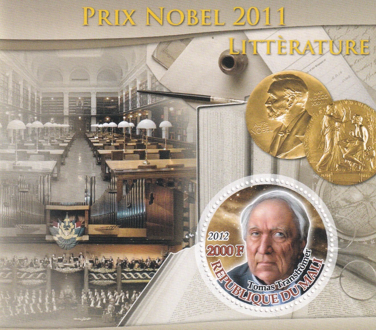 Mali - 2012 - Nobelprijs - Postfris