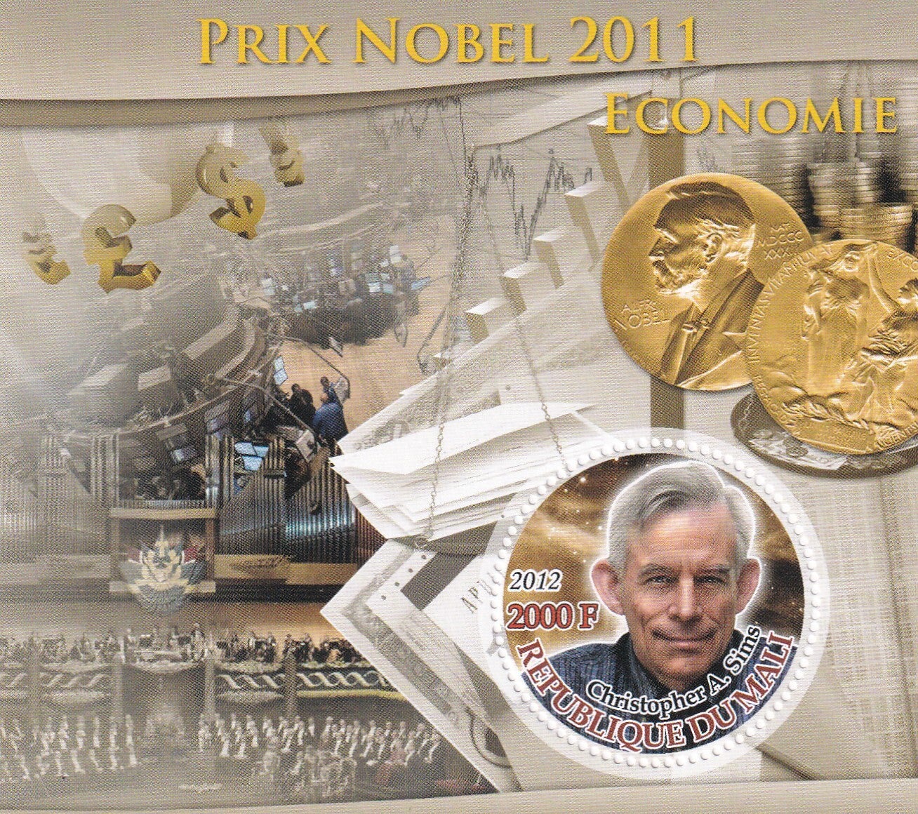 Mali - 2012 - Nobelprijs - Postfris