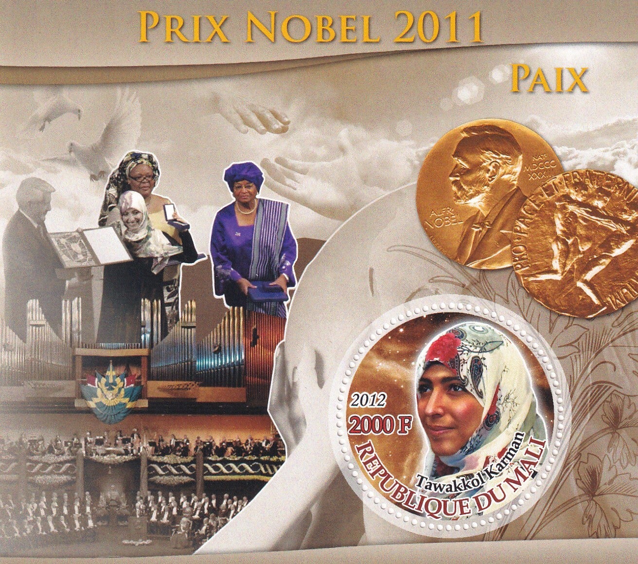 Mali - 2012 - Nobelprijs - Postfris