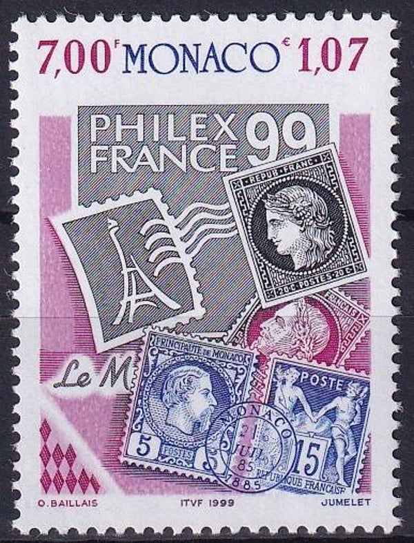Monaco - 1999 - Philexfrance - Postfris