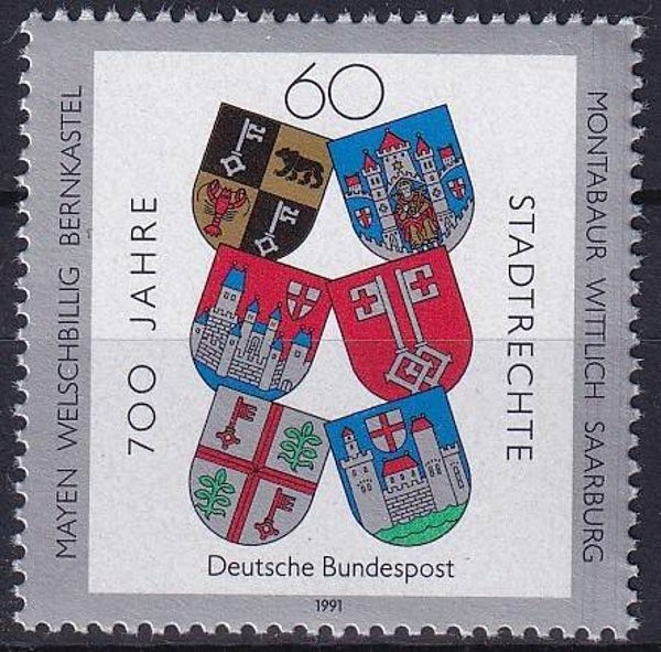 Duitsland - 1991 - Stadsrechten - Postfris