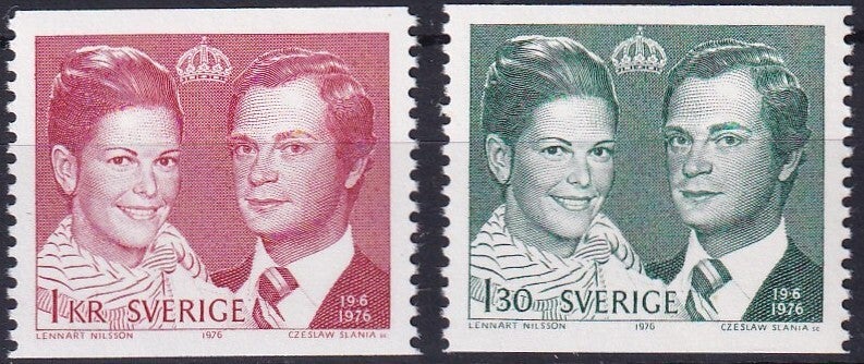 Zweden - 1976 - Huwelijk - Postfris