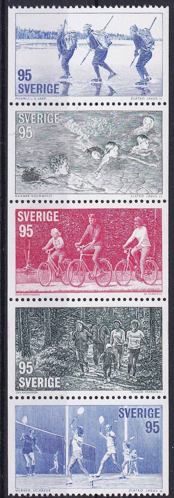 Zweden - 1977 - Sport - Postfris ***