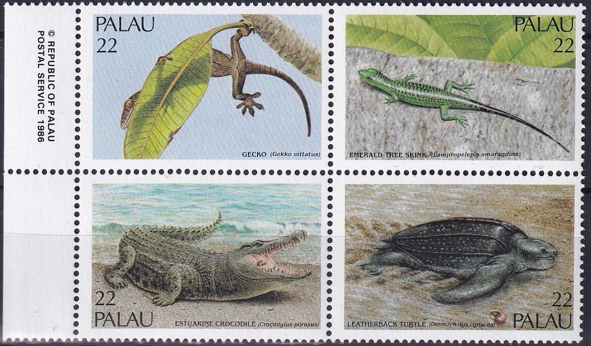 Palau - 1986 - Reptielen - Postfris