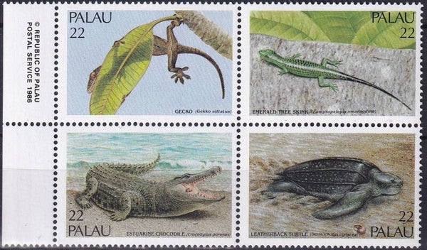 Palau - 1986 - Reptielen - Postfris