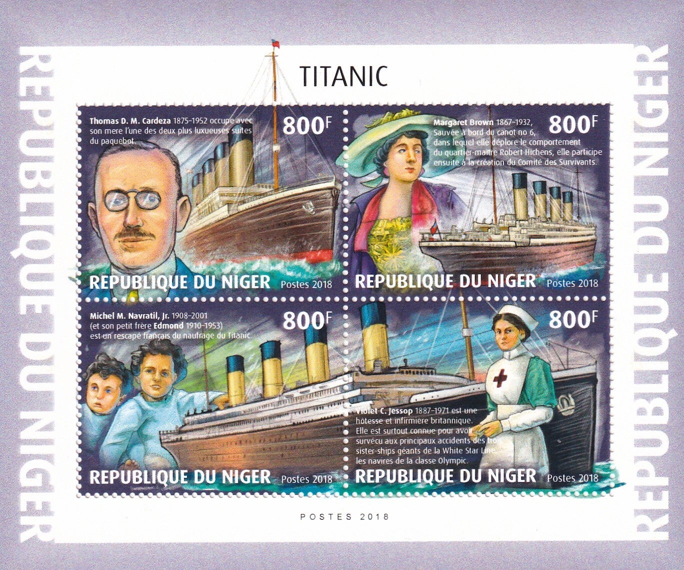 Niger - 2018 - Titanic - Postfris