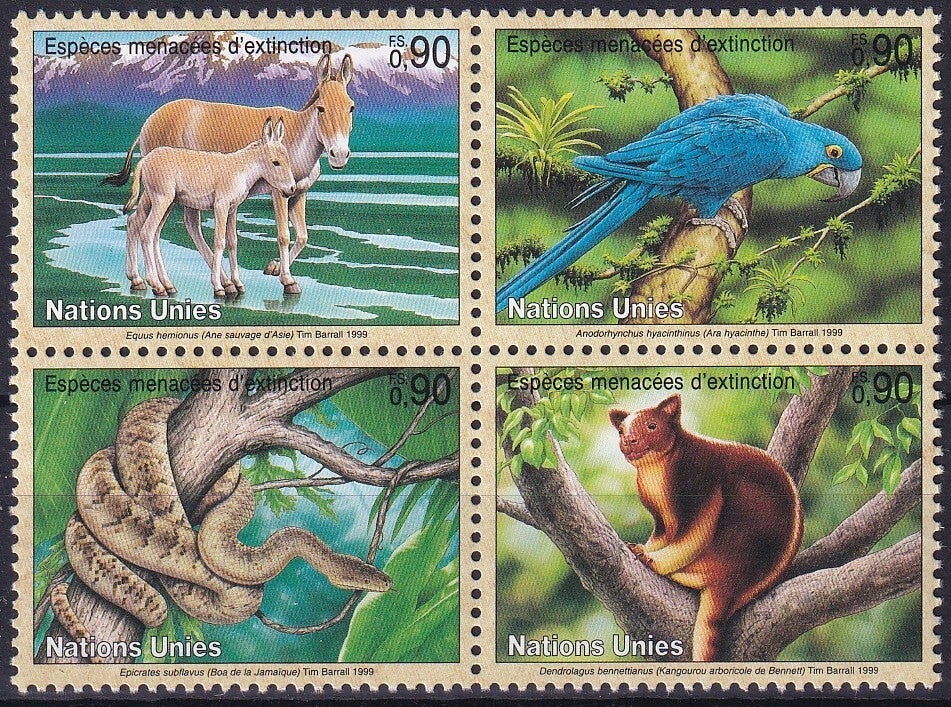 Verenigde Naties Geneve - 1999 - Dieren - Postfris