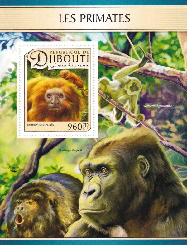 Djibouti - 2017 - Apen - Postfris