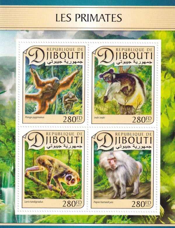Djibouti - 2017 - Apen - Postfris