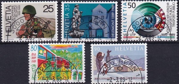 Zwitserland - 1989 - Mix - Gestempeld