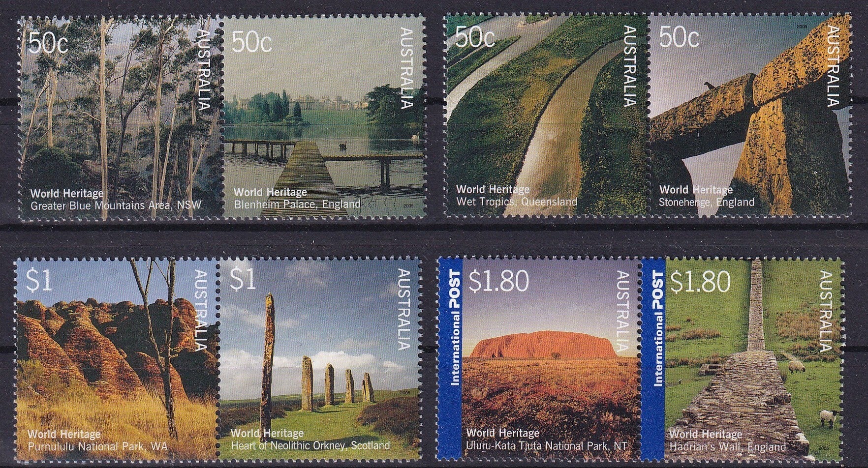 Australie - 2005 - Erfgoed - Postfris