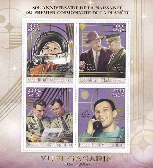 Madagaskar - 2014 - Y Gagarin - Postfris