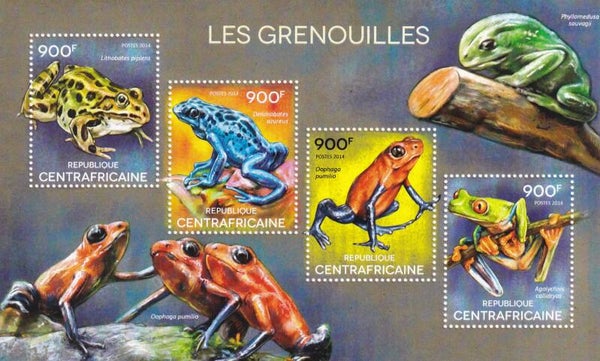 Centraal Afrika - 2014 - Kikkers - Postfris
