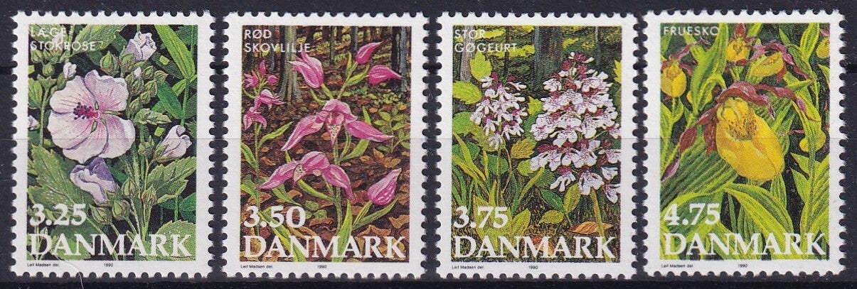 Denemarken - 1990 - Bloemen - Postfris