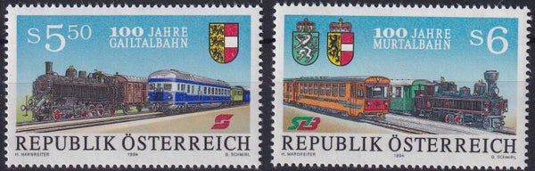 Oostenrijk - 1994 - Treinen - Postfris