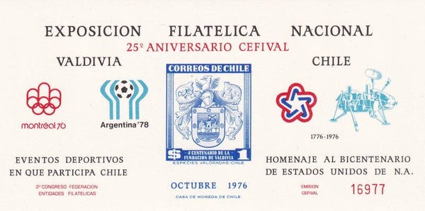 Chili - 1976 - Voetbal / Olympische spelen - Postfris