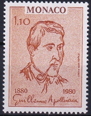 Monaco - 1980 - G Apollinaire - Postfris