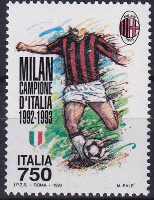 Italie - 1993 - Voetbal - Postfris
