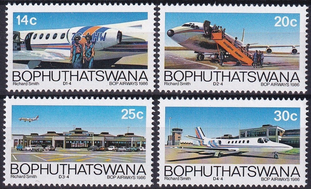 Bophuthatswana - 1986 - Vliegtuigen - Postfris