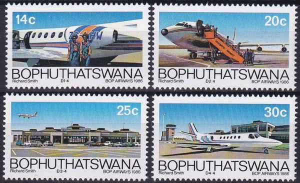 Bophuthatswana - 1986 - Vliegtuigen - Postfris