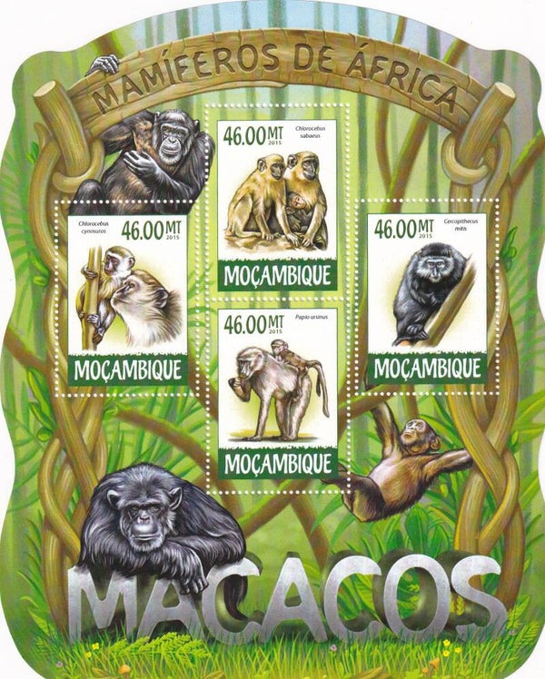 Mozambique - 2015 - Apen - Postfris