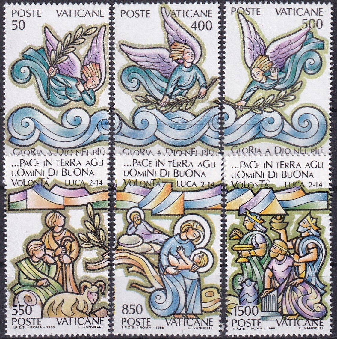 Vatikaan - 1988 - Kerst - Postfris