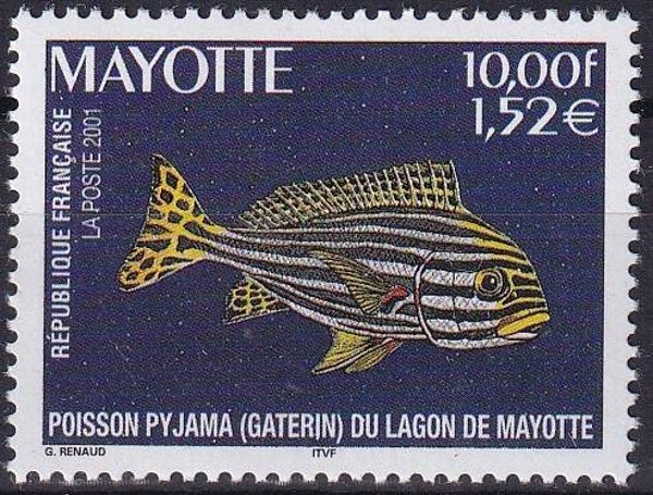 Mayotte - 2001 - Vis - Postfris