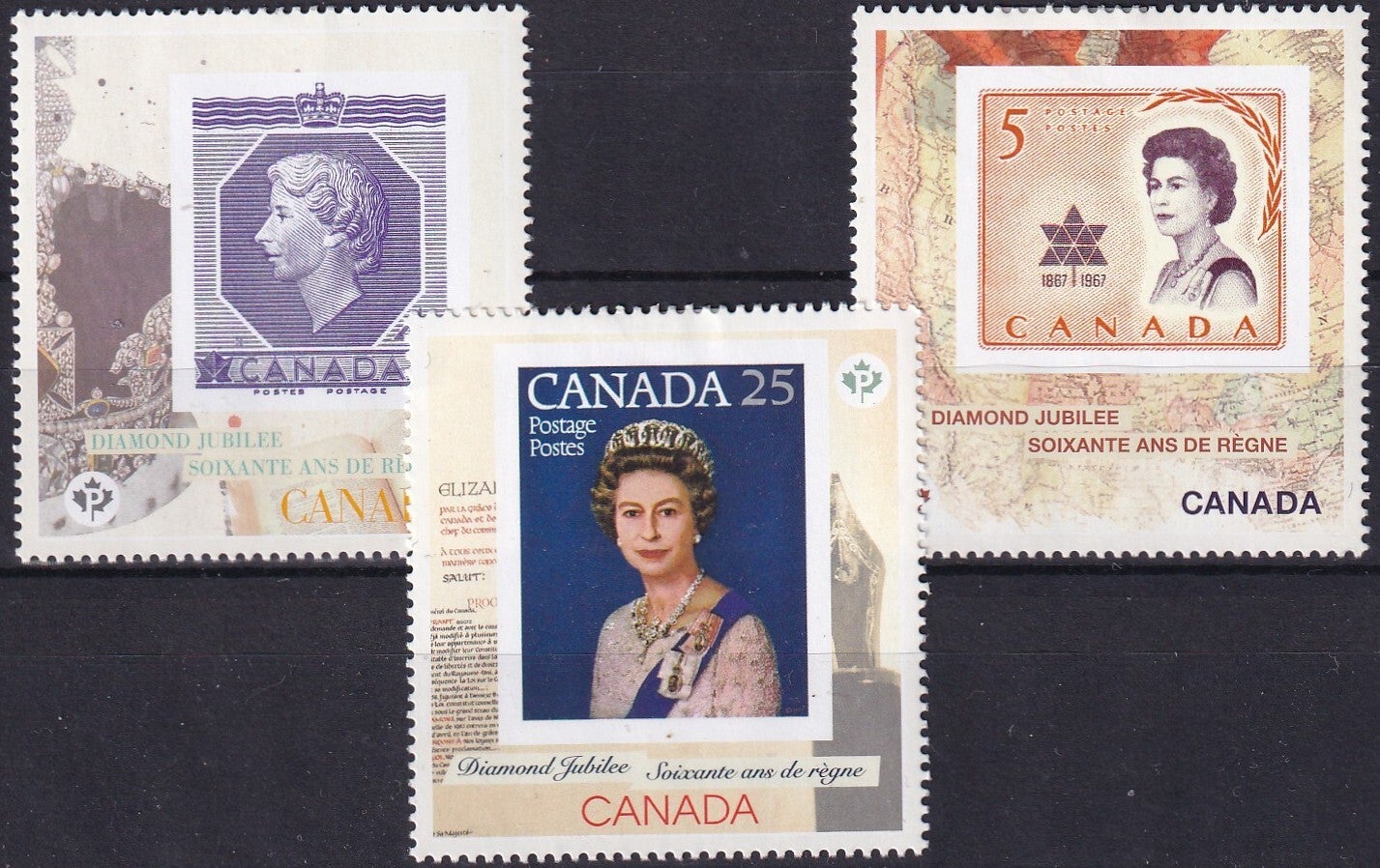 Canada - 2012 - Queen - Ongebruikt (plakker/rest)