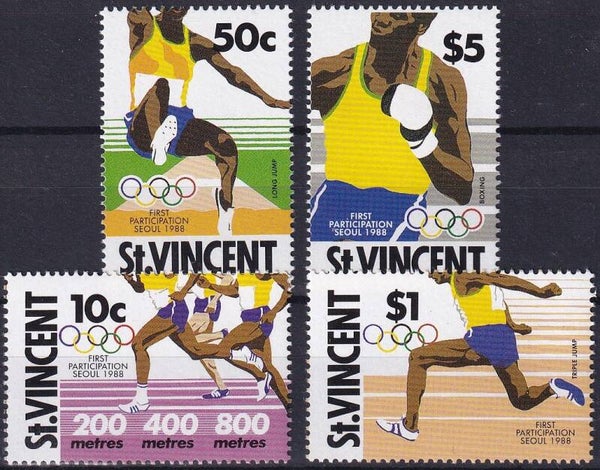 St Vincent - 1988 - Olympische spelen - Postfris
