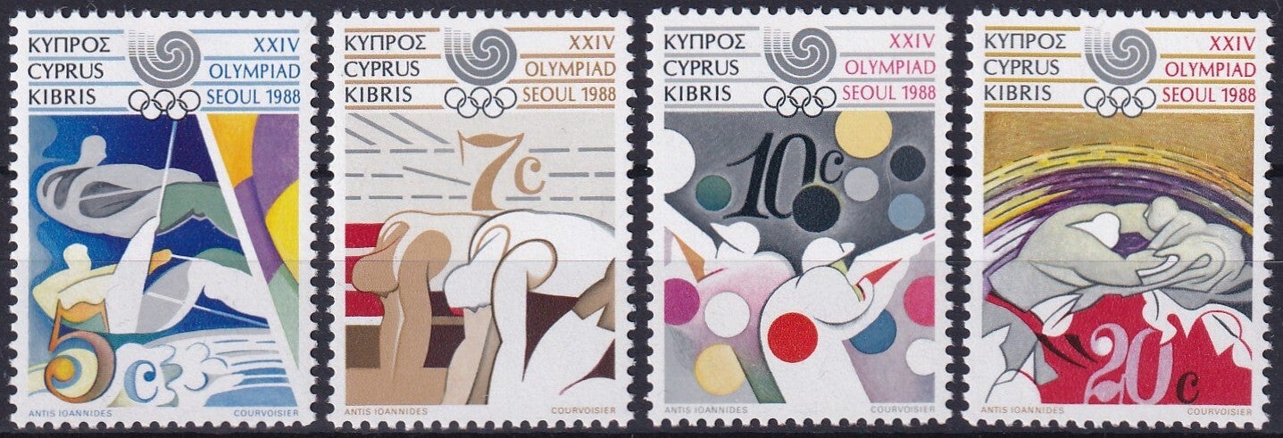 Cyprus - 1988 - Olympische spelen - Postfris