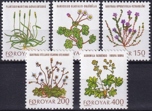 Faroer - 1980 - Bloemen - Postfris