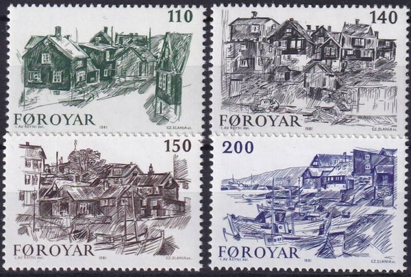 Faroer - 1981 - Old Torshaven - Postfris