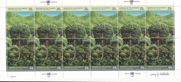 Verenigde Naties New York - 1988 - Bomen - Postfris