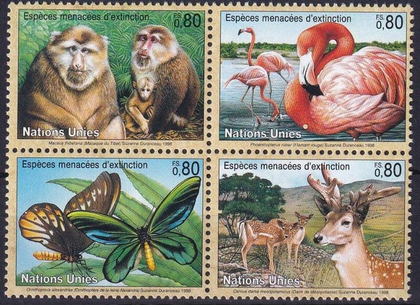Verenigde Naties Geneve - 1998 - Dieren - Postfris