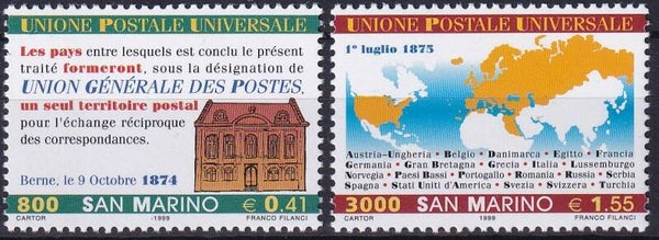 San Marino - 1999 - UPU - Postfris