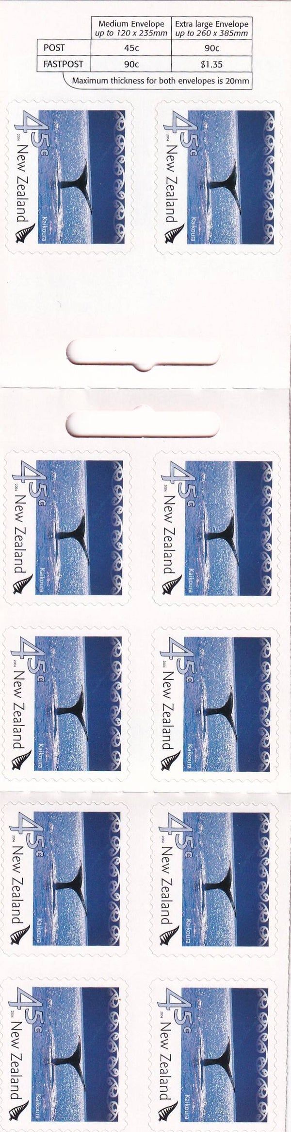 Nieuw Zeeland - 2004 - Walvissen - Boekje - Postfris