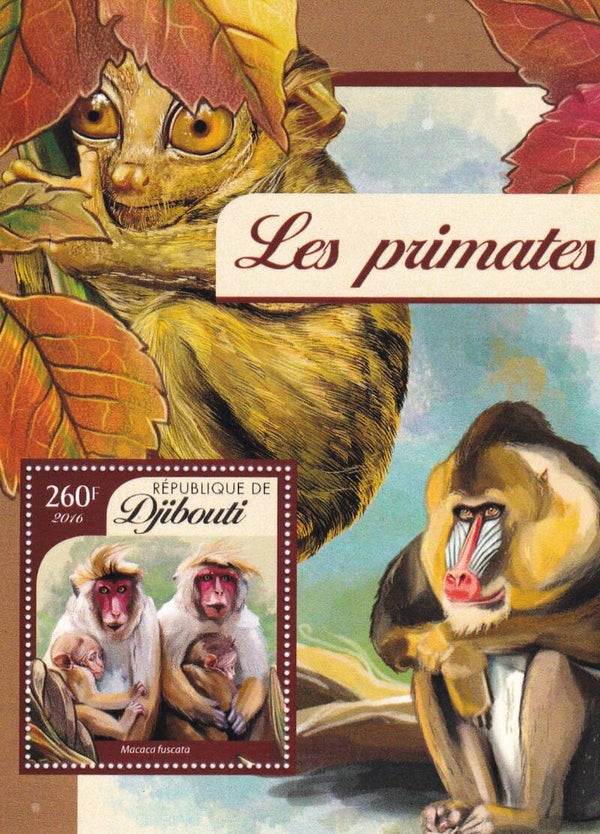 Djibouti - 2016 - Apen - Postfris