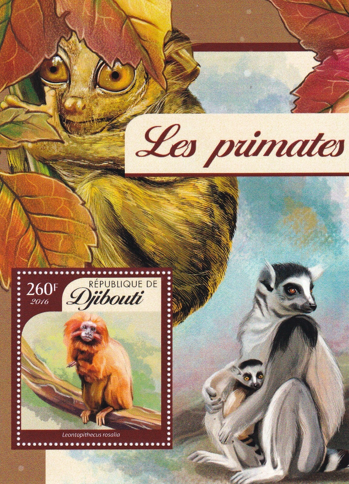 Djibouti - 2016 - Apen - Postfris